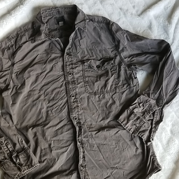 Converse Men's long sleeve collared shirt - Picture 4 of 7